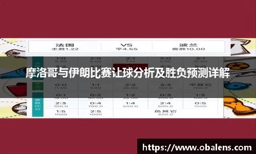 摩洛哥与伊朗比赛让球分析及胜负预测详解